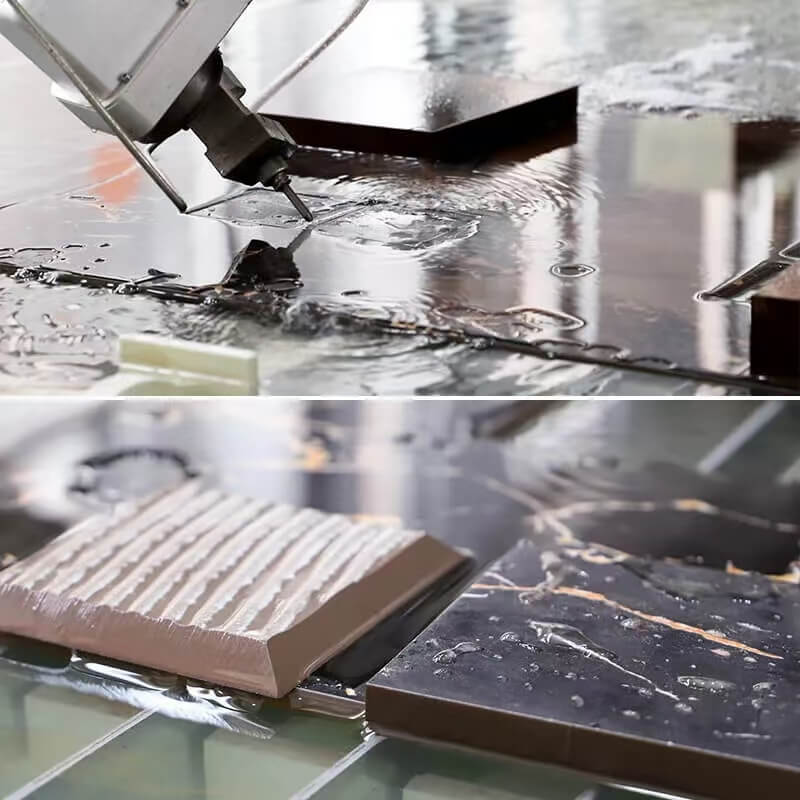 Water Jet Cutting Machine at work